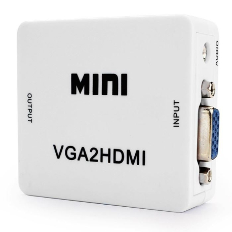 Adaptér VGA2HDMI, VGA na HDMI, HD720P/ FULLHD1080P D334C