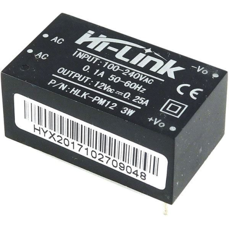Spínaný zdroj Hi-Link HLK-PM12 3W 12V/0,25A G050B