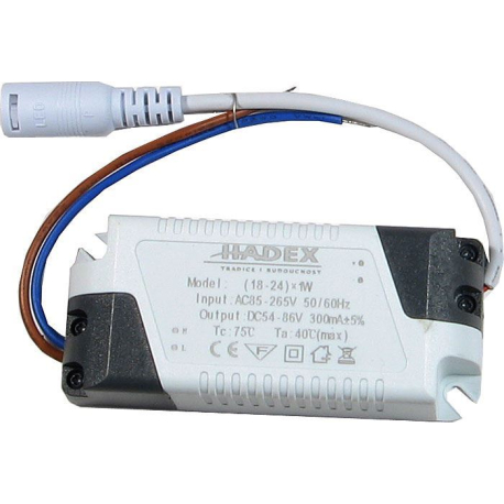 Zdroj-LED driver 18-24W, 230V/54-86/300mA pro podhled.světla M121-125 G076B