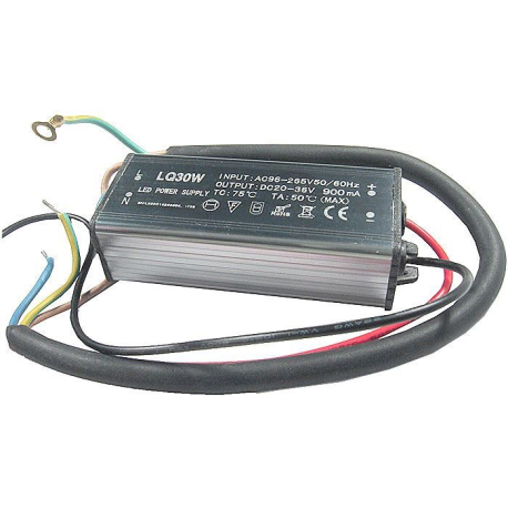 Zdroj- LED driver 30W, 24-36V/76mA pro LED 30W ,IP65, napájení 230V G102