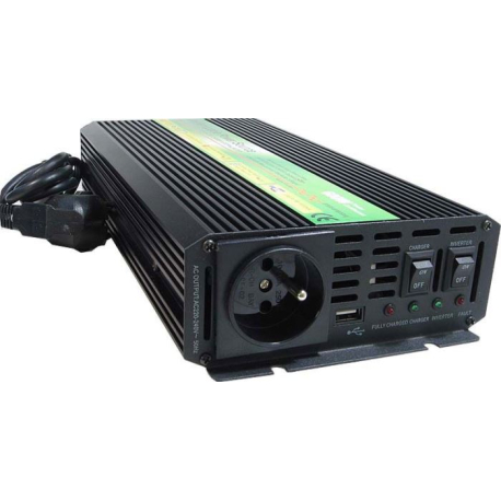 Měnič napětí+UPS 12V/230V/600W, CARSPA UPS600, modifikovaná sinusovka G550