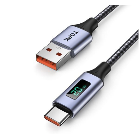 Kabel USB 3.0 konektor USB A / USB-C 1m s wattmetrem N511D