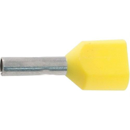 Dutinka pro dva kabely 1mm2, žlutá (TE1,0-10) L908A