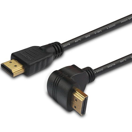 Kabel HDMI(A)-HDMI(A) úhlový 1,5m Savio CL-04 N545C