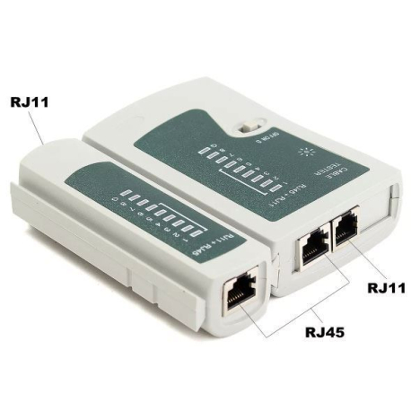 Cable Tester BS-468 Ethernet UTP,STP kabelů - RJ-45, RJ-11 R221