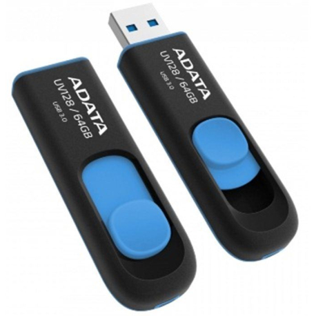 ADATA flashdisk USB 3.0 UV128 64GB blue V363O