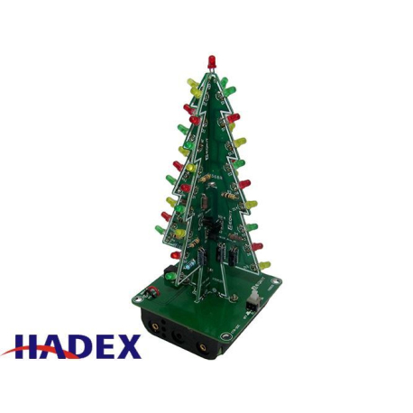 3D vánoční stromeček LED, STAVEBNICE W111