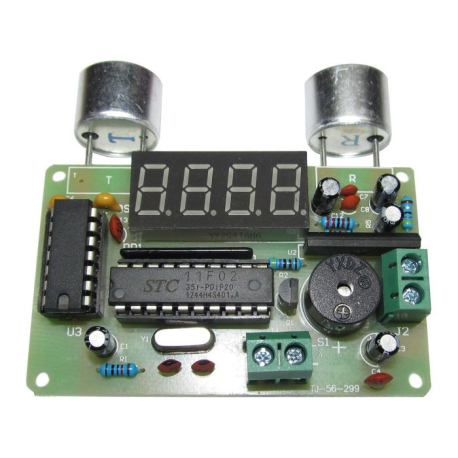 Ultrazvukový měřič vzdálenosti a alarm - STAVEBNICE W865