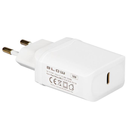 Napáječ, síťový adaptér BLOW 76-004, 18W, USB-C G702L