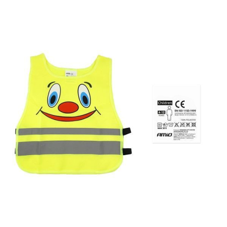 Dětská výstražná vesta žlutá SVK-04 certifikovaná V169N