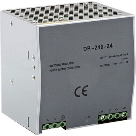 Průmyslový zdroj DR-240-24 24V /240W spínaný na DIN lištu G565A