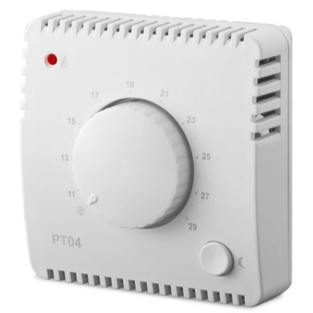 Analogový prostorový termostat PT04 230VAC Elektrobock T327C