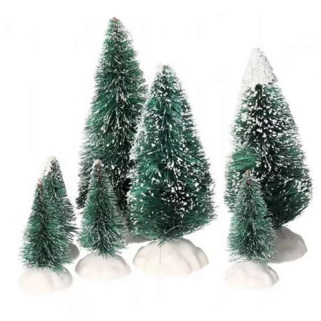 Vánoční stromky mini sada, zelené, 3ks 12cm 9cm 6cm V759D