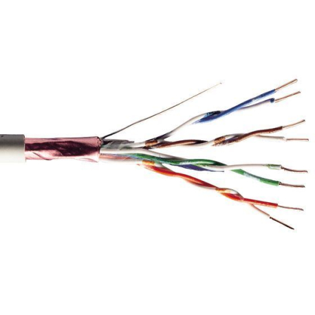 Kabel UTP Cat5e 4x2, šedá, drát N172A