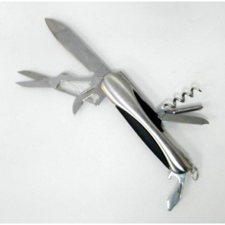 Kapesní nůž 7 funkcí, stříbrný P177