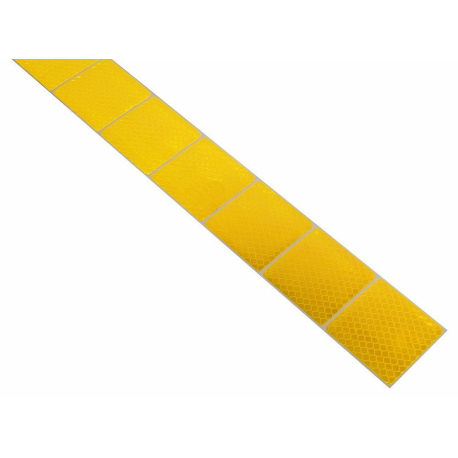 Samolepící páska reflexní dělená 1m x 5cm žlutá COMPASS COMPASS 38857