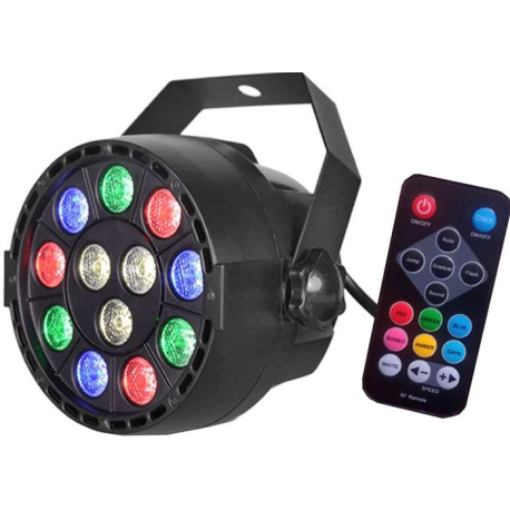 Disco LED DJ světlo RGB12x1W DMX512 T645C