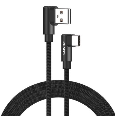 Kabel USB 2.0 konektor USB-A / USB-C, 2 metry, SAVIO CL-164 N504H