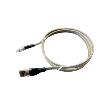 Kabel USB 2.0 konektor USB A / USB-C 1m, nylon, šedý N511M