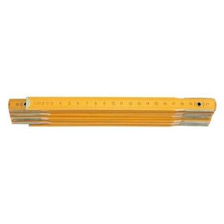 Metr skládací 2 m dřevěný žlutý TOYA TOYA 57743