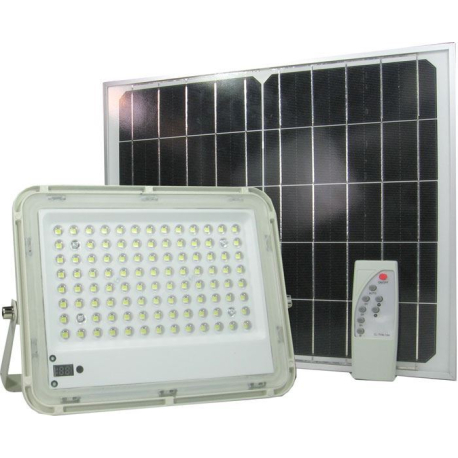 LED reflektor 100LED se solárním panelem /Solární světlo/ T597A