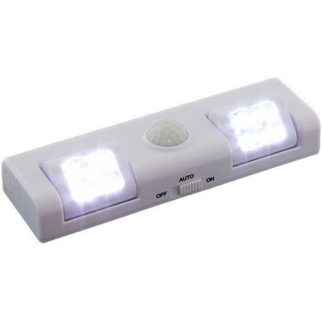 LED osvětlení s PIR čidlem do skříně bílé T604A
