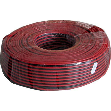 Dvojlinka 2x1,5mm2 CU,16AWG červeno-černá, balení 100m /CYH 2x1,5mm/ N126-100
