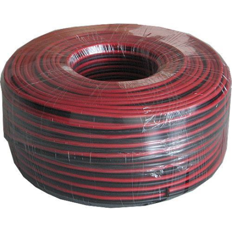 Dvojlinka 2x2,5mm2 CU,13AWG červeno-černá, balení 100m /CYH 2x2,5mm/ N128-100