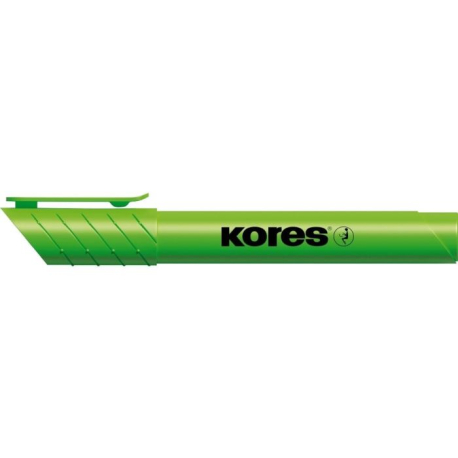 Zvýrazňovač Kores High Liner Plus, 3-5 mm, klínový hrot, zelený S909E