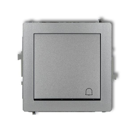 Tlačítko OFF-(ON) zvonkové pod omítku, stříbrný metalický, DECO Karlik L675B