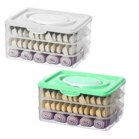Piknik Box, nádoba na potraviny, 3patra, 27,6×22,2×11,5 cm V733H