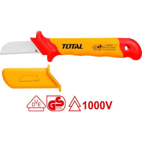 Elektrikářský nůž na kabely, 50x180mm, industrial TOTAL-TOOLS TOTAL-TOOLS 61460