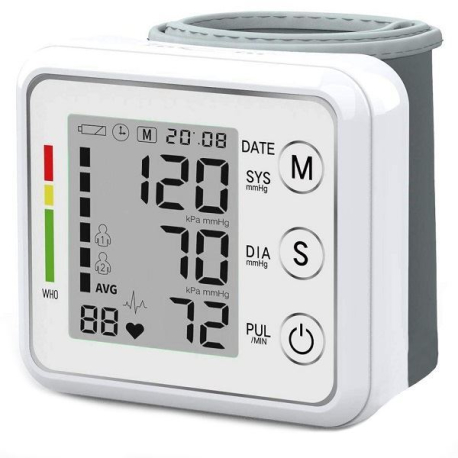 Elektronický měřič krevního tlaku na zápěstí, pouzdro LCD V174B