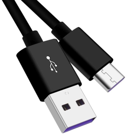 Kabel USB 2.0 konektor USB A / USB-C , 1m černý super fast charging N512H