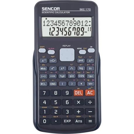 Vědecký kalkulátor- kalkulačka -240 funkcí, SEC 170 SENCOR T178C