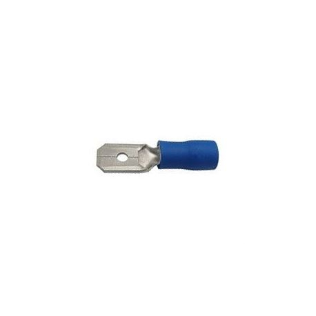 Faston-konektor 6,3mm modrý pro kabel 1,5-2,5mm2 L933