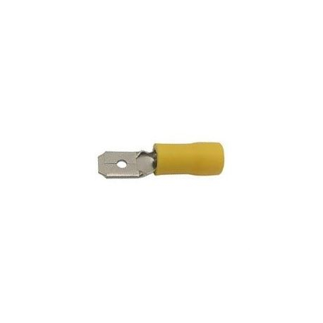 Faston-konektor 6,3mm žlutý pro kabel 4-6mm2 L934