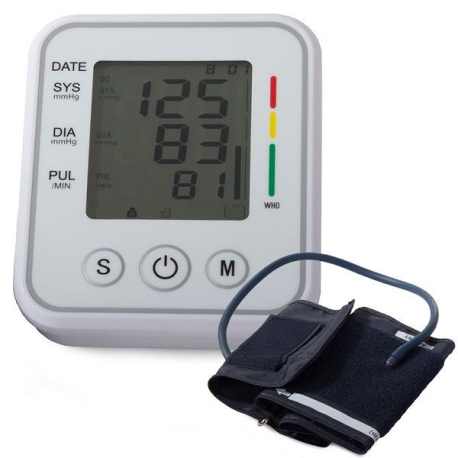 Elektronický měřič krevního tlaku v horní části paže, pouzdro LCD V174C