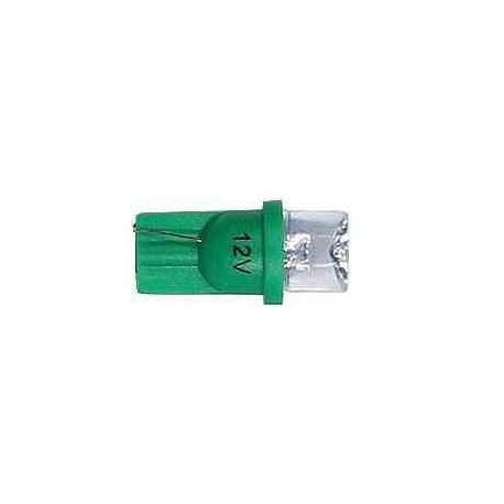 Žárovka LED T10 12V/0,25W zelená K558