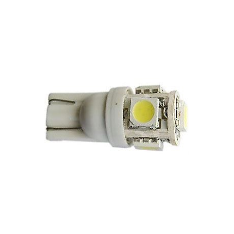Žárovka LED T10 12V/1,5W bílá, 5xSMD5050 K581