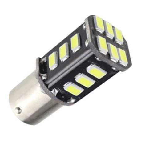 Žárovka LED Ba15S 12V/3W, bílá,CANBUS, 18xSMD5730 K578