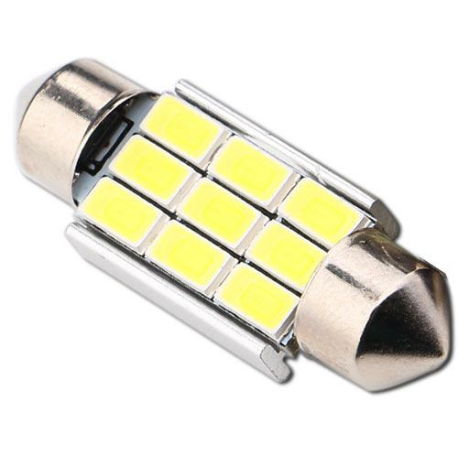 Žárovka LED SV8,5-8 sufit, 12V/3W, 9xLED5730, bílá, CANBUS, délka 36mm K592