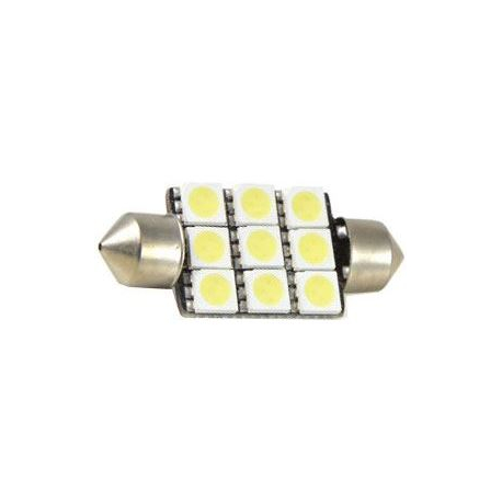 Žárovka LED SV8,5-8 sufit 36mm 12V/ 2,5W bílá, 9xSMD5050 K686