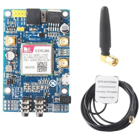 GSM GPRS GPS modul SIM808 s anténou pro Arduino a Raspberry Pi M374