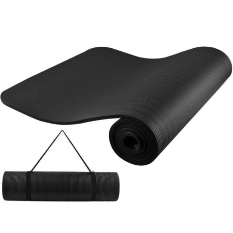 Fitness podložka na cvičení 181 x 62 cm černá V301L