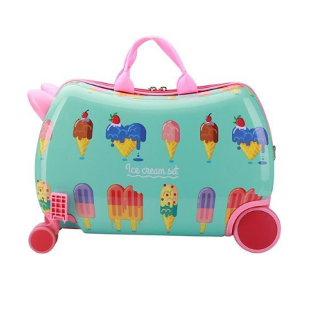 Dětský cestovní kufr na kolečkách, zmrzlina O299