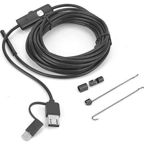Endoskop - Inspekční kamera Y102, 5,5mm, Micro USB, USB, kabel 5m T625G