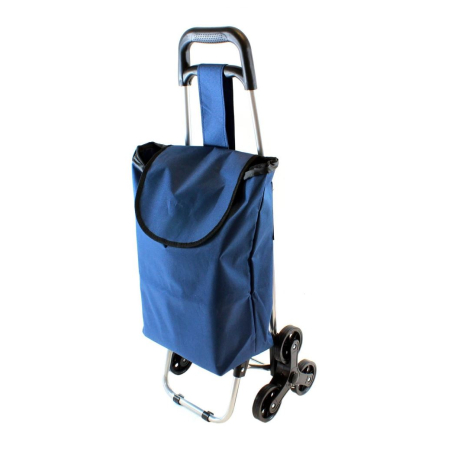 Nákupní taška na kolečkách 37L modrá O357S