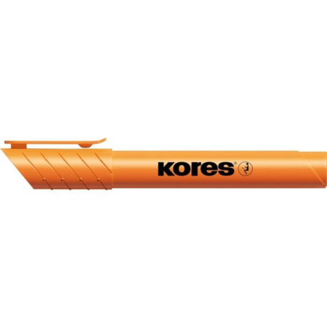 Zvýrazňovač Kores High Liner Plus, 3-5 mm, klínový hrot, oranžový S909C