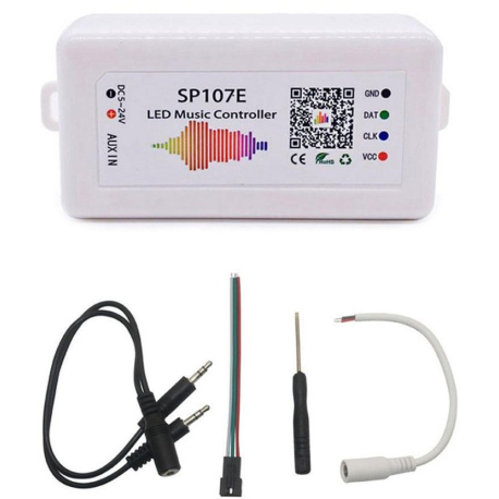 Bluetooth ovládač SP107E pro LED pásek RGB - barevná hudba G082A